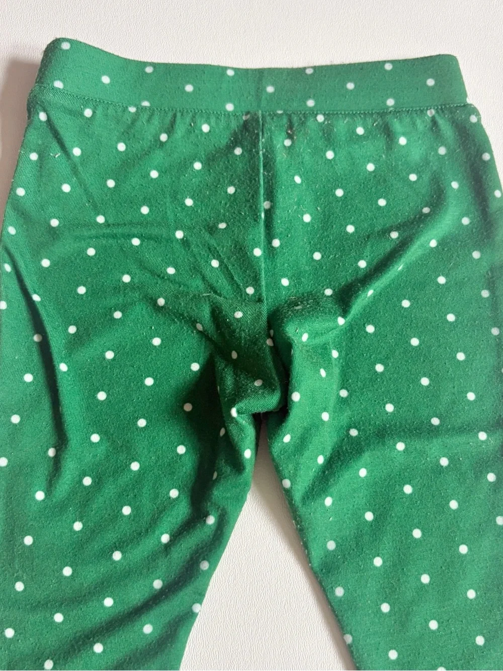 Under Armour Notre Dame Green and White Polka Dot Leggings Size 18 Months